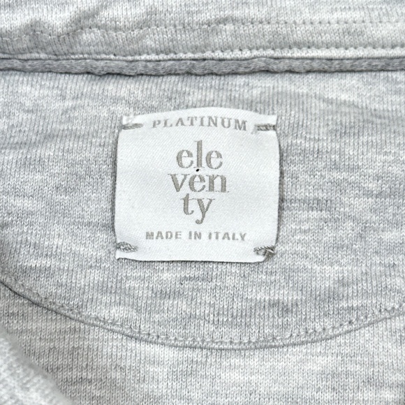 Eleventy Platinum Jersey Cotton Gray Heather L/S Button Shirt Mens Medium - Picture 7 of 14